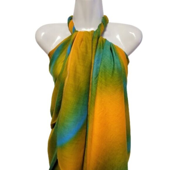 Womens Sarong Pareo Beach Cover Up Swimsuit Coverups Cotton Sarong TIE Wrap NEW - Picture 7 of 11